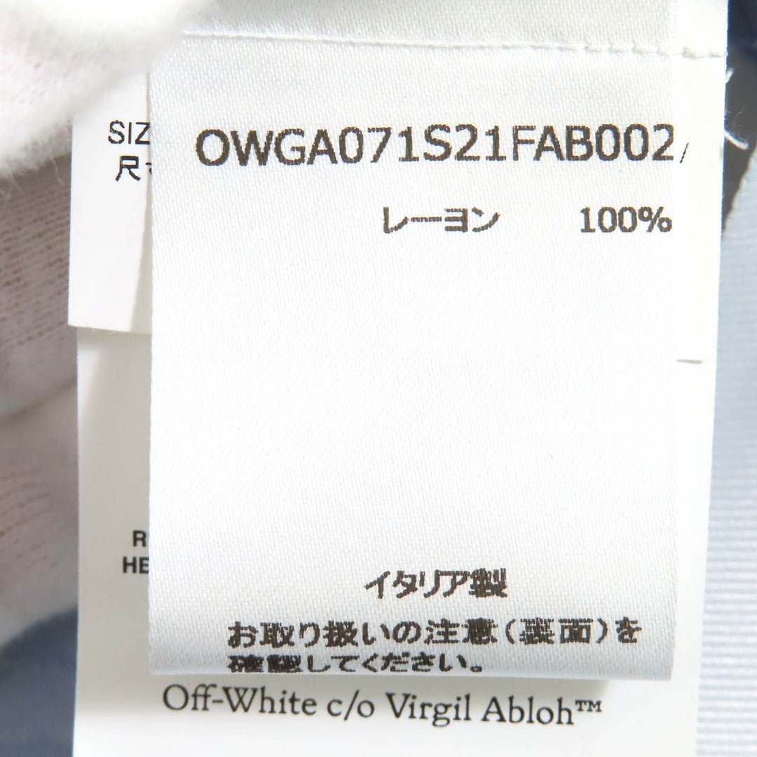 Pristine OFF-WHITE Short sleeve shirt flower bowling shirt 40 OWGA071S21FAB002