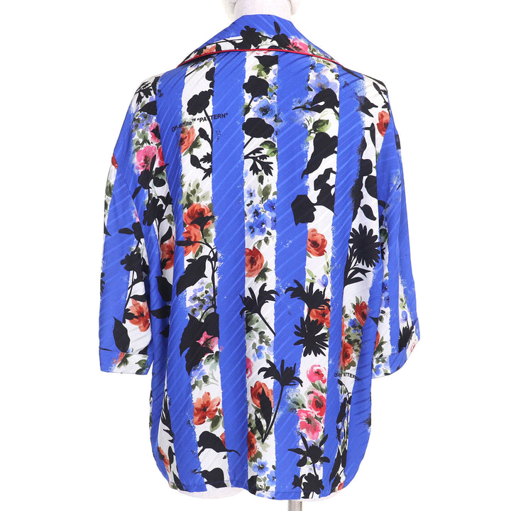 新品 OFF-WHITE 半袖シャツ フラワー ボウリングシャツ 40 OWGA071S21FAB002