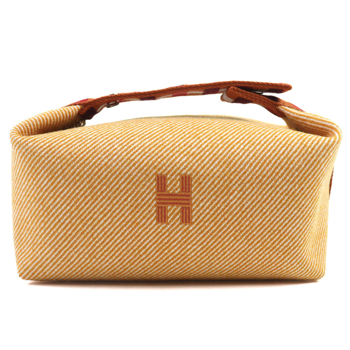 新品 HERMES ポーチ ブライド a ブラック PM O Kare Hロゴ ハンドバッグ ウール レディース