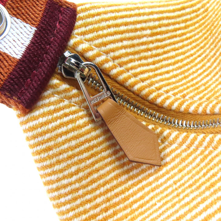 新品 HERMES ポーチ ブライド a ブラック PM O Kare Hロゴ ハンドバッグ ウール レディース