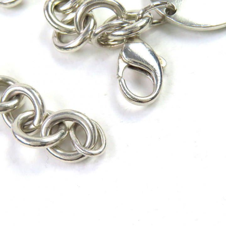 Very Good TIFFANY&Co. bracelet Round tags Silver SV925 Women