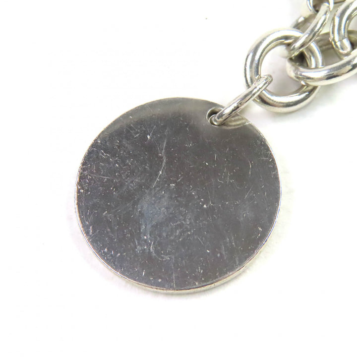 Very Good TIFFANY&Co. bracelet Round tags Silver SV925 Women