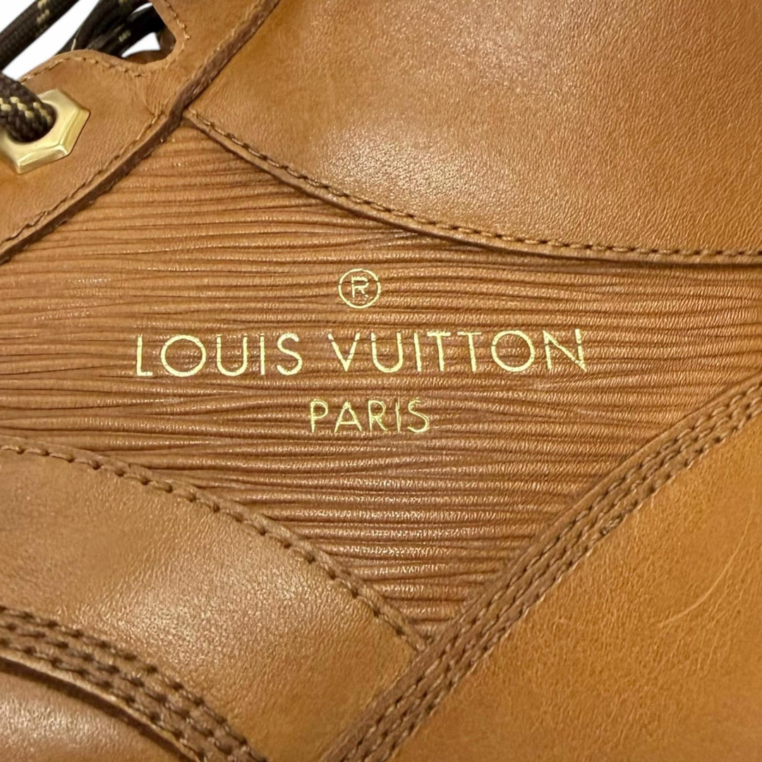 Discounted Great LOUIS VUITTON Ankle boots Oberkung Fu Line Lace-up work boots Brown