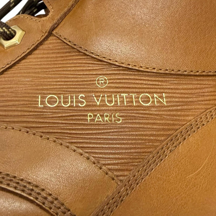 Discounted Great LOUIS VUITTON Ankle boots Oberkung Fu Line Lace-up work boots Brown