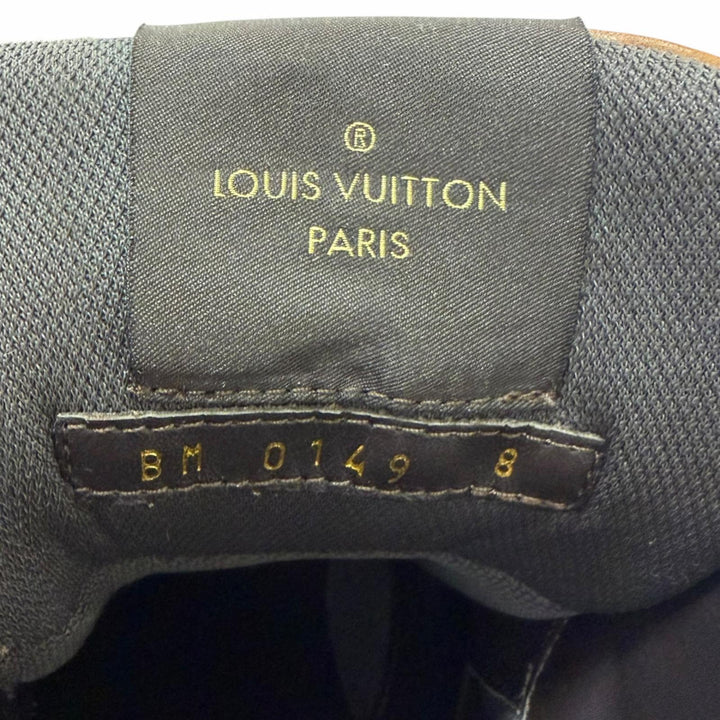 Discounted Great LOUIS VUITTON Ankle boots Oberkung Fu Line Lace-up work boots Brown