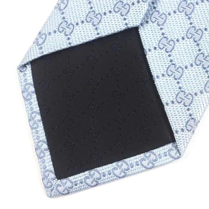 素晴らしい GUCCI ネクタイ GG柄 ネクタイ ライトブルー シルク メンズ 562827