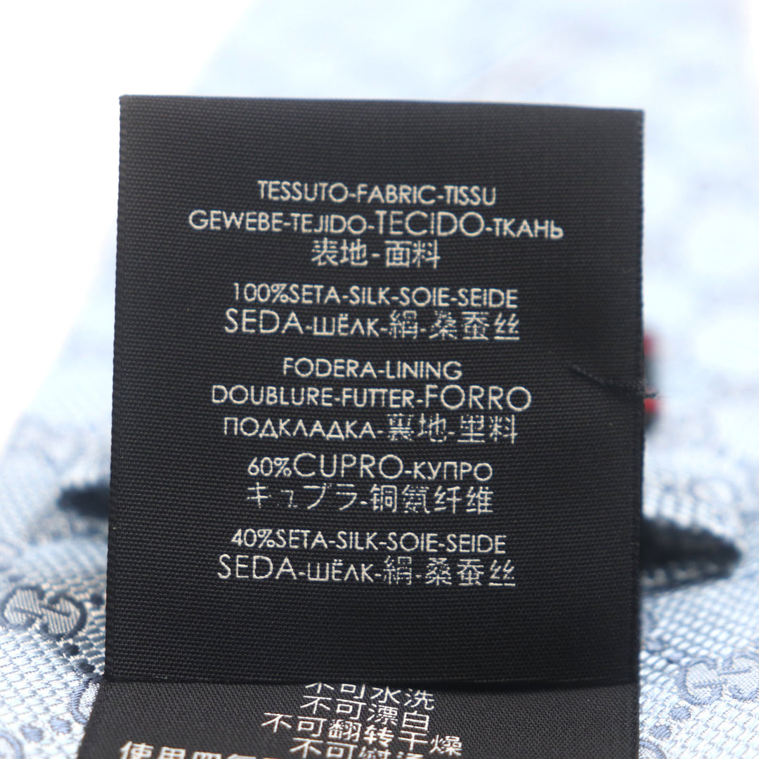 素晴らしい GUCCI ネクタイ GG柄 ネクタイ ライトブルー シルク メンズ 562827