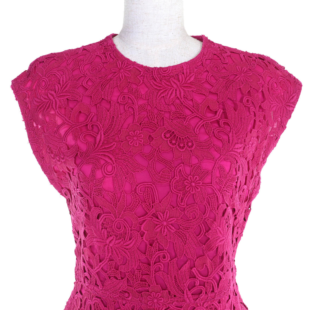 Pristine VALENTINO one piece Embroidered lace sleeveless dress 40 VB0VAVU03QG