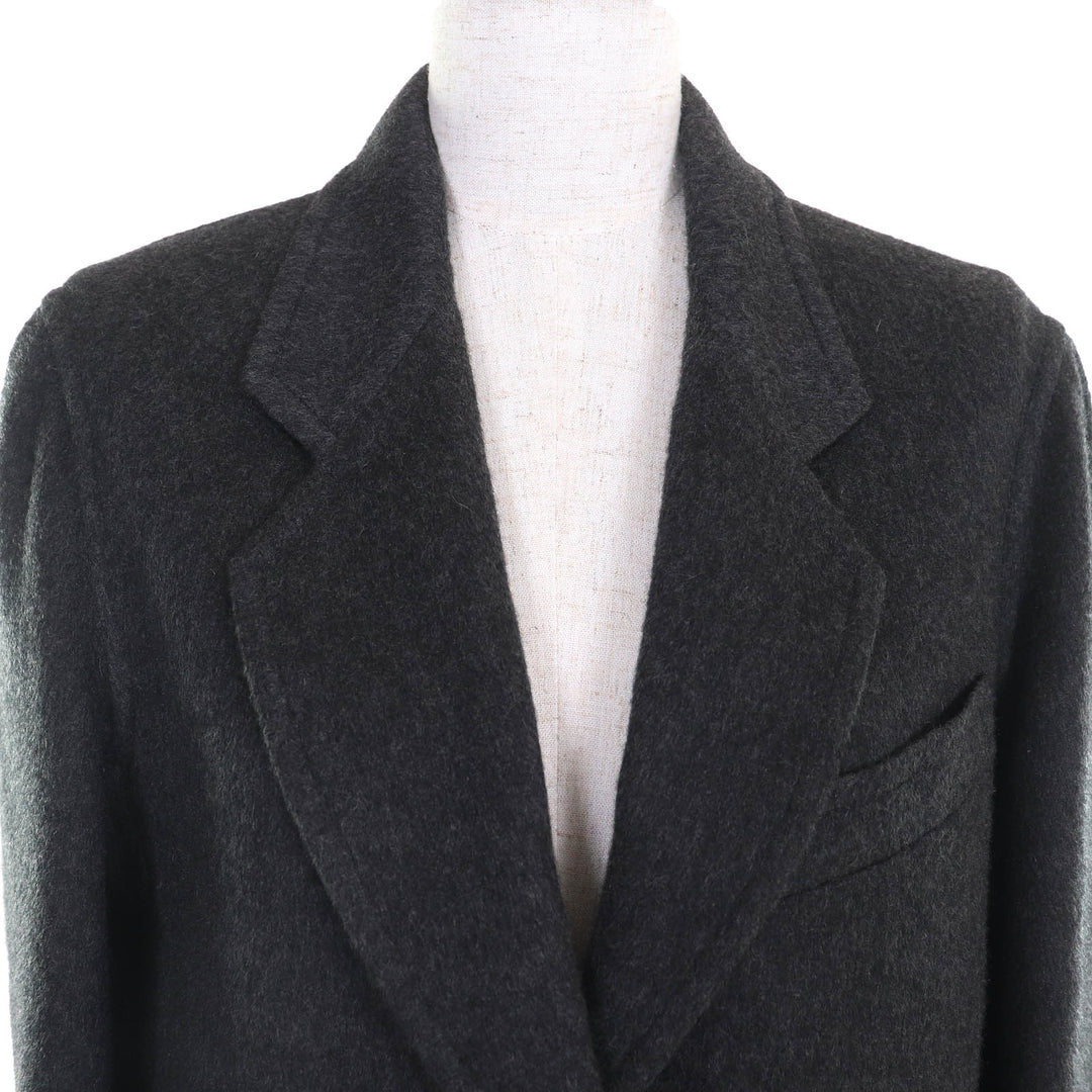 Excellent HERMES Chester coat Margiela period H button single Charcoal gray cashmere 36
