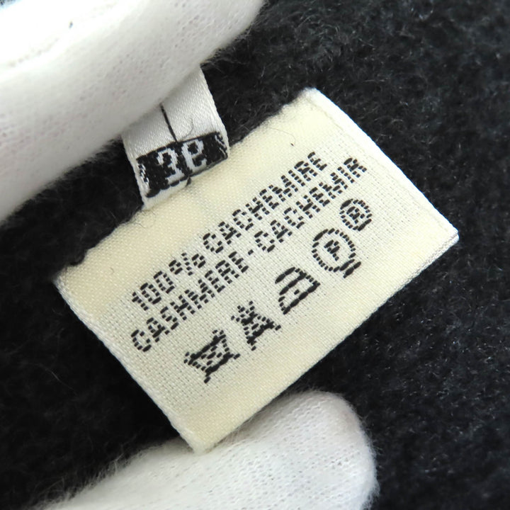 Excellent HERMES Chester coat Margiela period H button single Charcoal gray cashmere 36