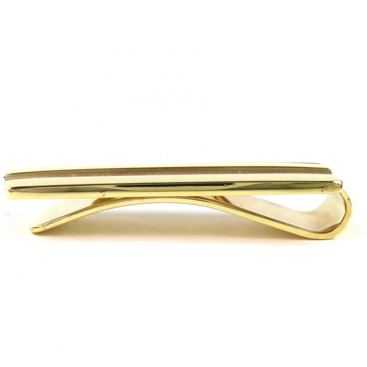 Great TIFFANY&Co. Double Line Money Clip Solid Gold, 18K Gold/750 (Yellow Gold)