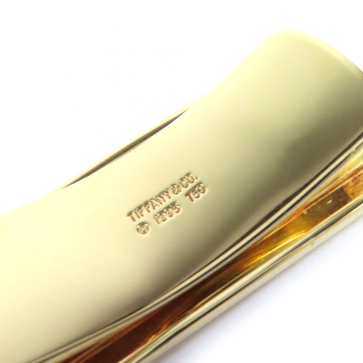 Great TIFFANY&Co. Double Line Money Clip Solid Gold, 18K Gold/750 (Yellow Gold)