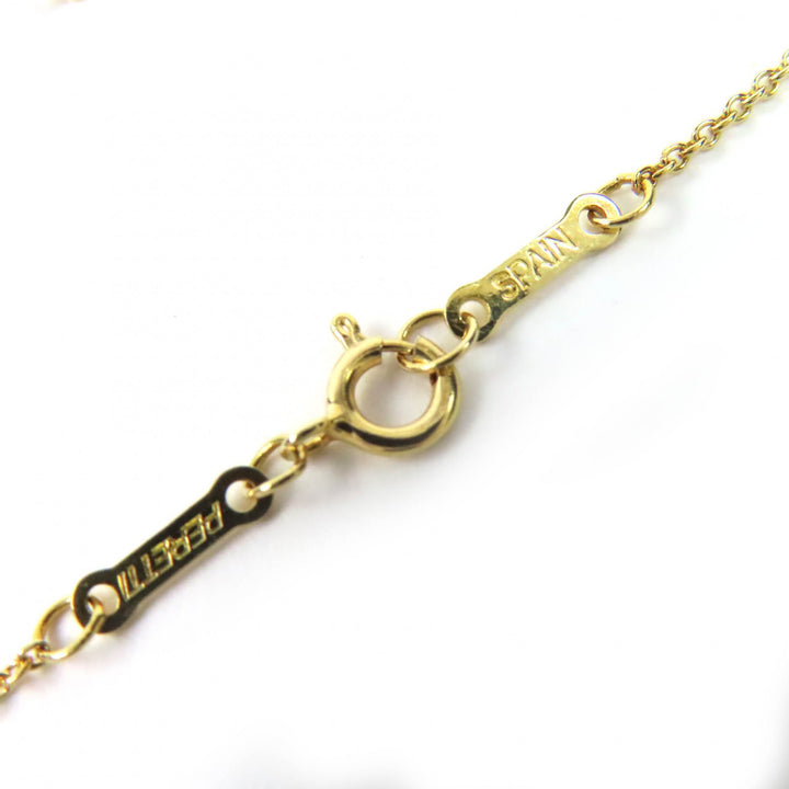 Excellent TIFFANY&Co. Open Heart Pendant Necklace 18K／750(YG) 16.1"" gold