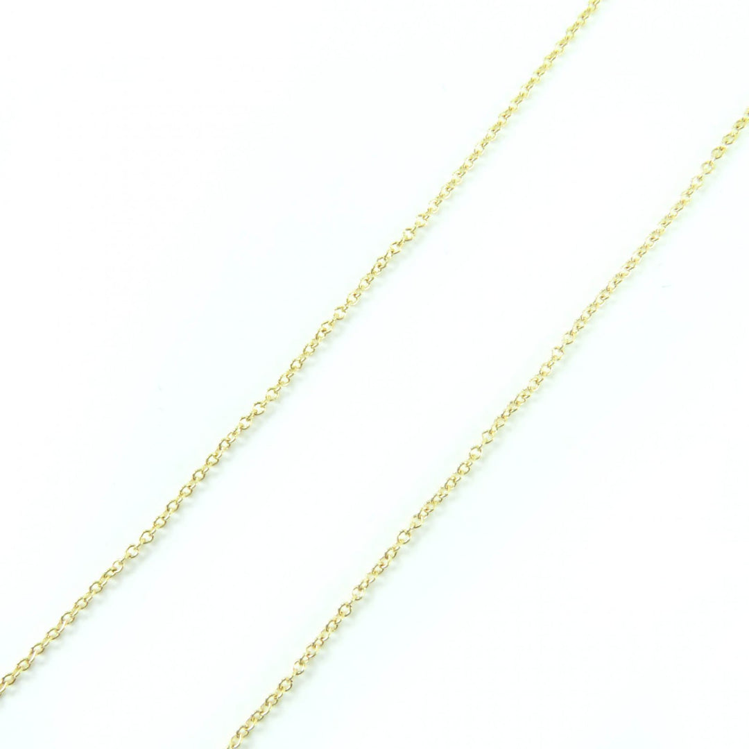 Excellent TIFFANY&Co. Single Diamond Pendant Diamond 0.12ct K18/750(Yellow Gold)