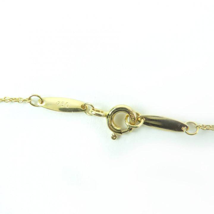 Excellent TIFFANY&Co. Single Diamond Pendant Diamond 0.12ct K18/750(Yellow Gold)