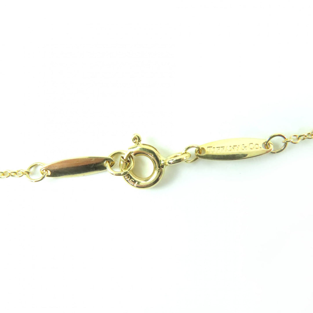 Excellent TIFFANY&Co. Single Diamond Pendant Diamond 0.12ct K18/750(Yellow Gold)