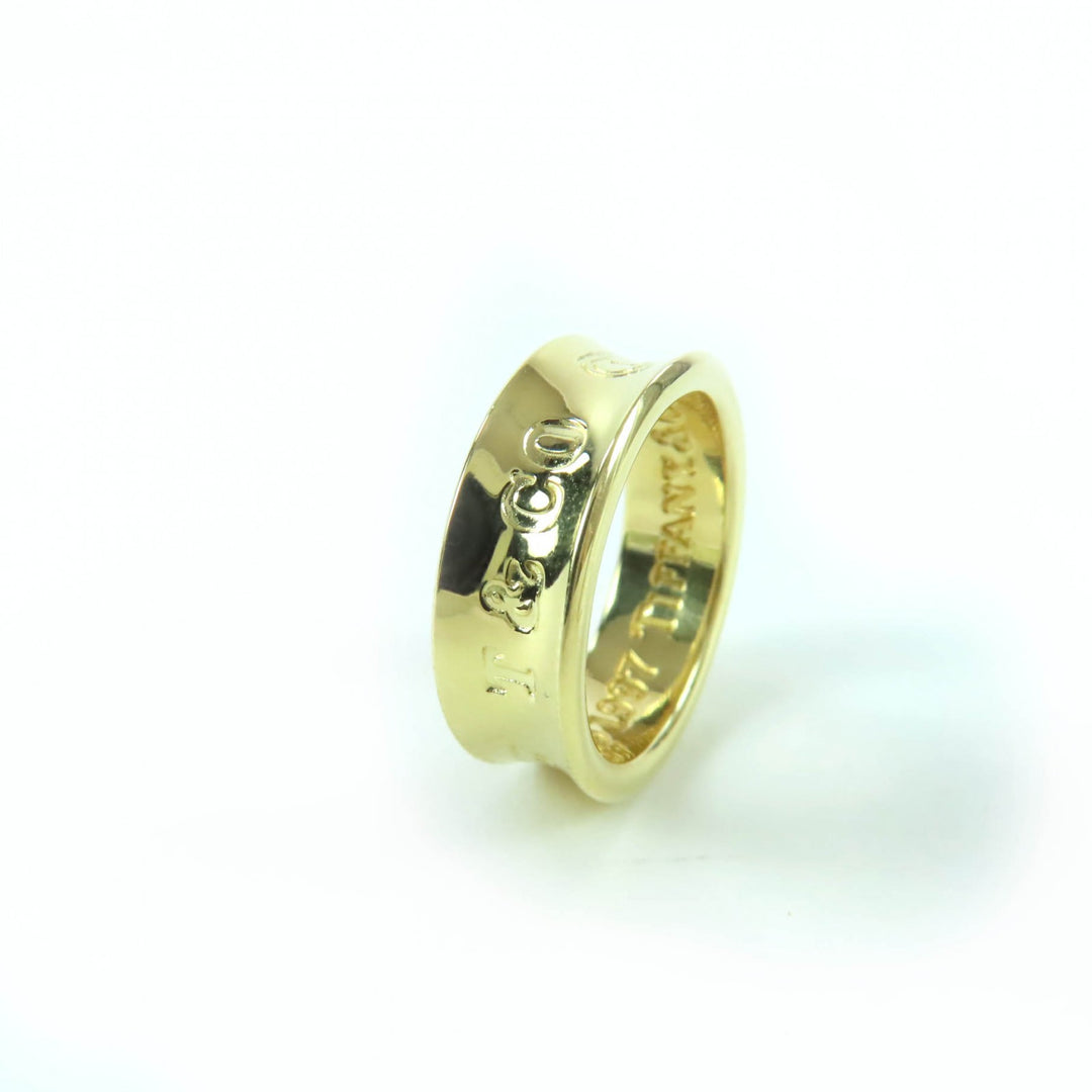 Excellent TIFFANY&Co. Ring 1837 Narrowing K18/750(YG) gold 750 Women
