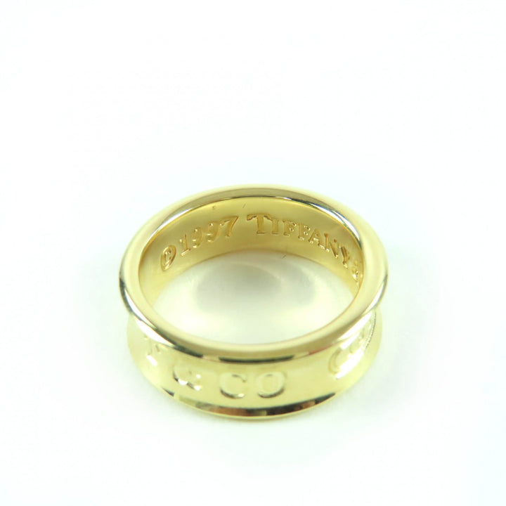 Excellent TIFFANY&Co. Ring 1837 Narrowing K18/750(YG) gold 750 Women
