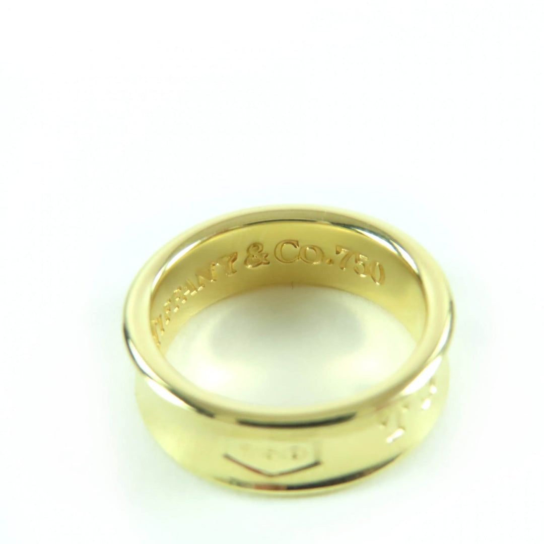 Excellent TIFFANY&Co. Ring 1837 Narrowing K18/750(YG) gold 750 Women
