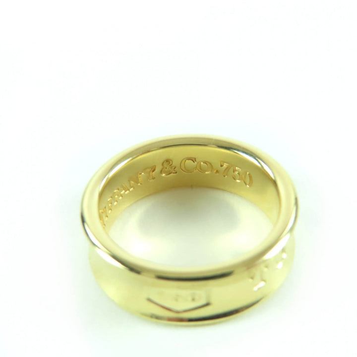 Excellent TIFFANY&Co. Ring 1837 Narrowing K18/750(YG) gold 750 Women