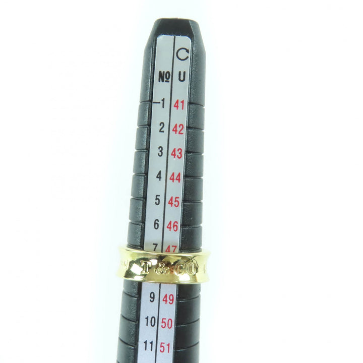 Excellent TIFFANY&Co. Ring 1837 Narrowing K18/750(YG) gold 750 Women