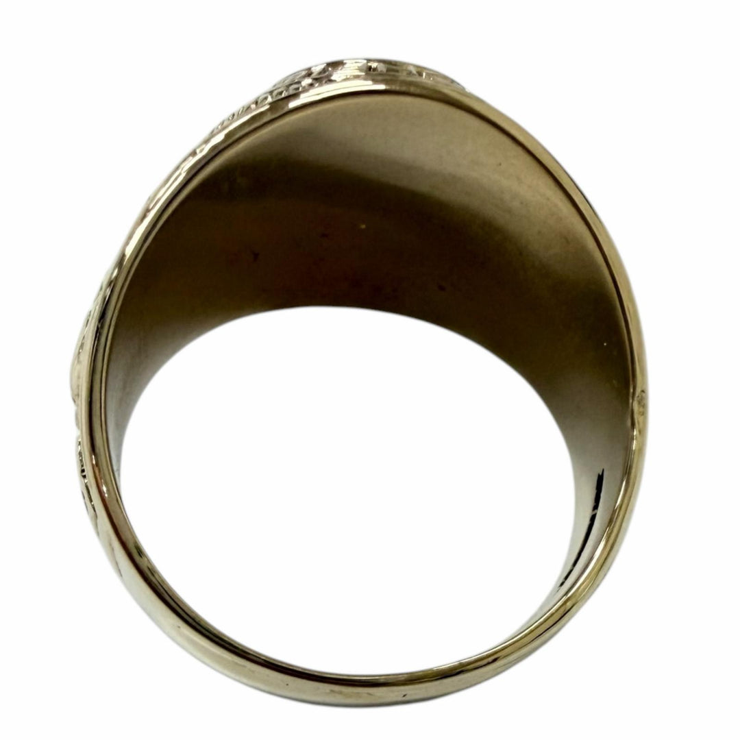 Great JOSTEN Ring ring LEITCHFIELD HIGH SCHOOL gold 10K mens