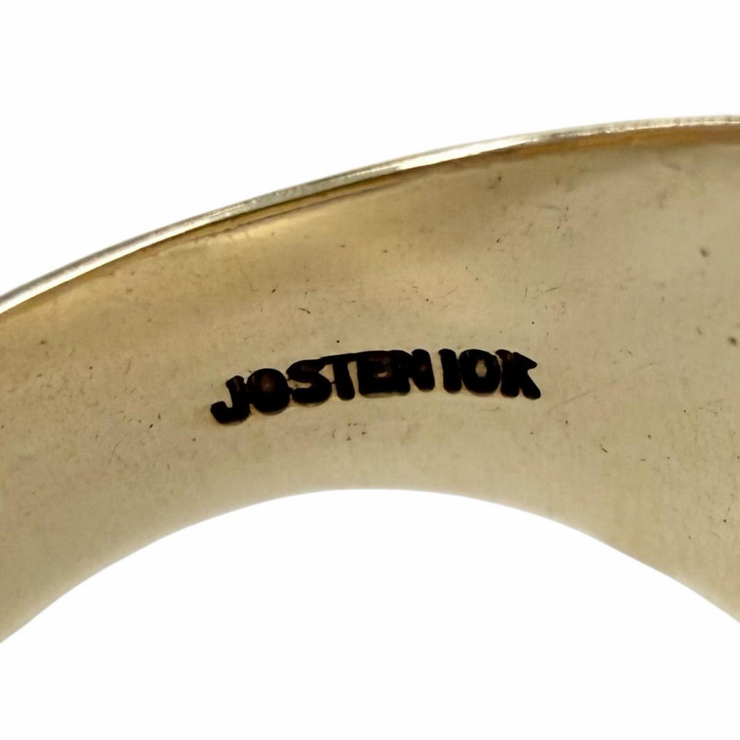 Great JOSTEN Ring ring LEITCHFIELD HIGH SCHOOL gold 10K mens