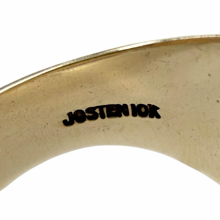 Great JOSTEN Ring ring LEITCHFIELD HIGH SCHOOL gold 10K mens