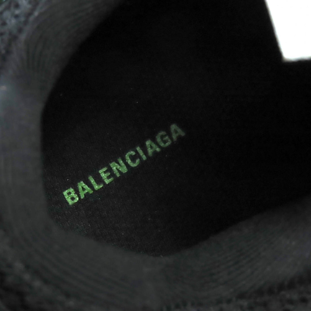 新品 BALENCIAGA スニーカー TRACK TRAINER ロゴ レースアップ グリーン ー レディース 25 542436