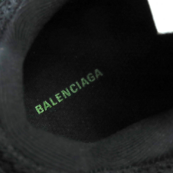 新品 BALENCIAGA スニーカー TRACK TRAINER ロゴ レースアップ グリーン ー レディース 25 542436