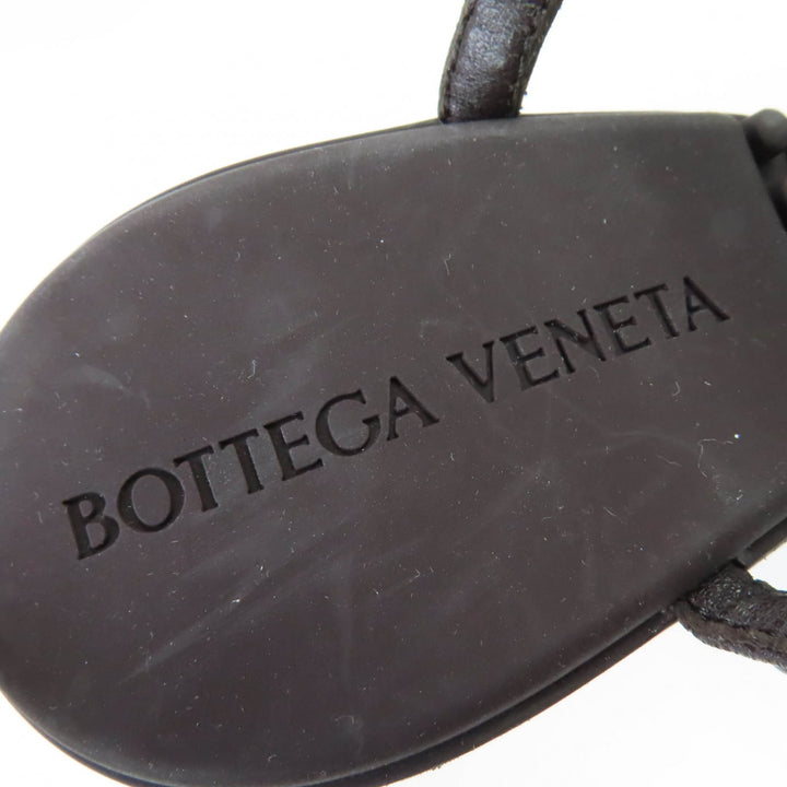 Excellent BOTTEGAVENETA Sandals ankle strap leather Dark brown leather 36.5
