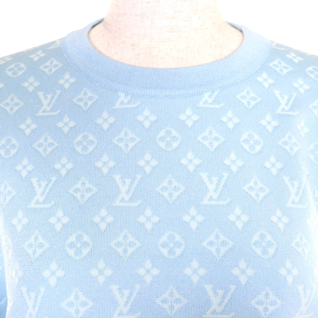 Excellent LOUIS VUITTON two-piece set Monogram Jacquard Top and Jogging Pants