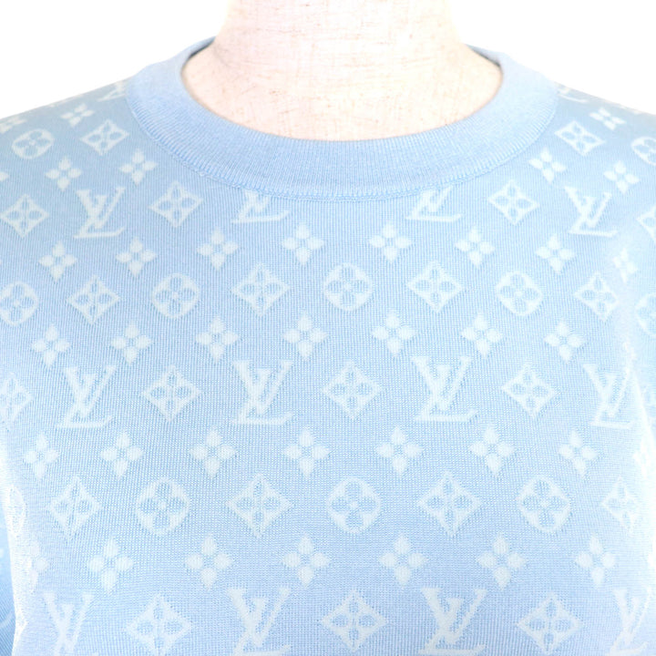 Excellent LOUIS VUITTON two-piece set Monogram Jacquard Top and Jogging Pants