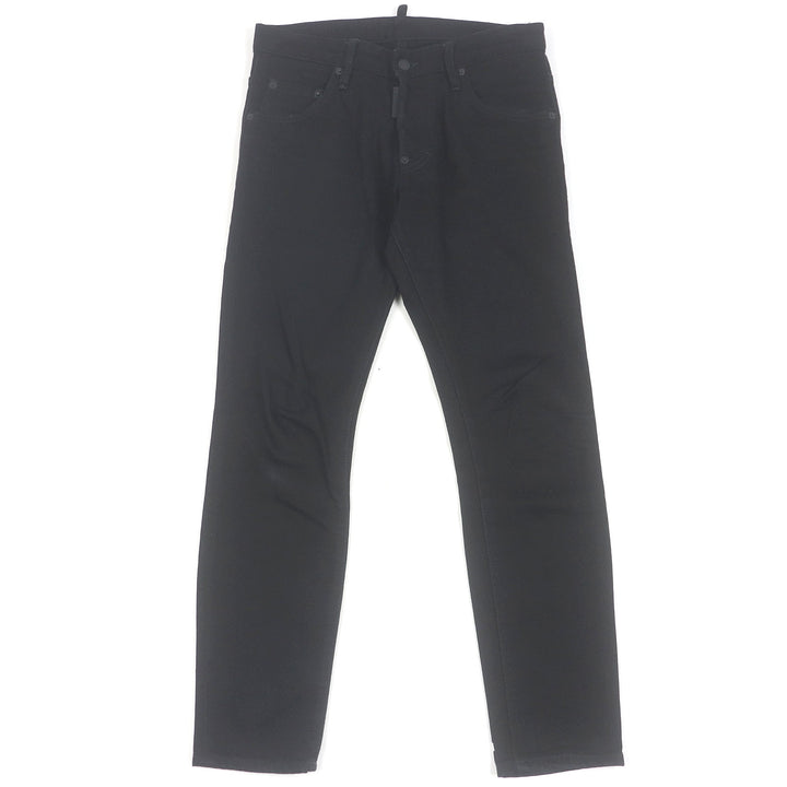 Discounted Great DSQUARED2 Pants SKATER JEAN black cotton mens 44 S74LB0780