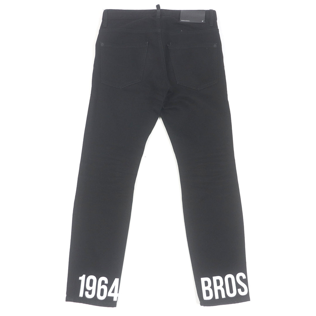 Discounted Great DSQUARED2 Pants SKATER JEAN black cotton mens 44 S74LB0780