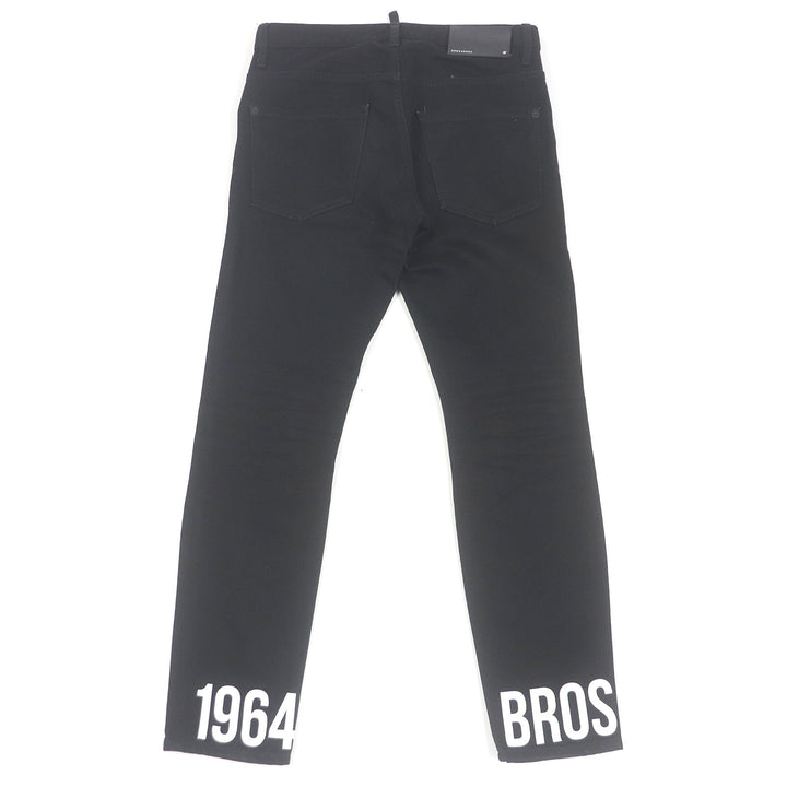Discounted Great DSQUARED2 Pants SKATER JEAN black cotton mens 44 S74LB0780