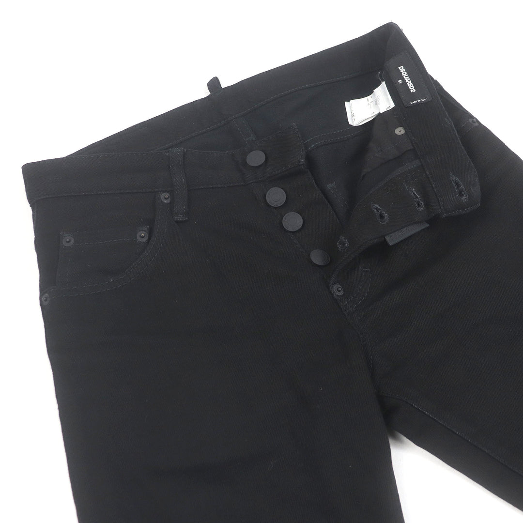 Discounted Great DSQUARED2 Pants SKATER JEAN black cotton mens 44 S74LB0780