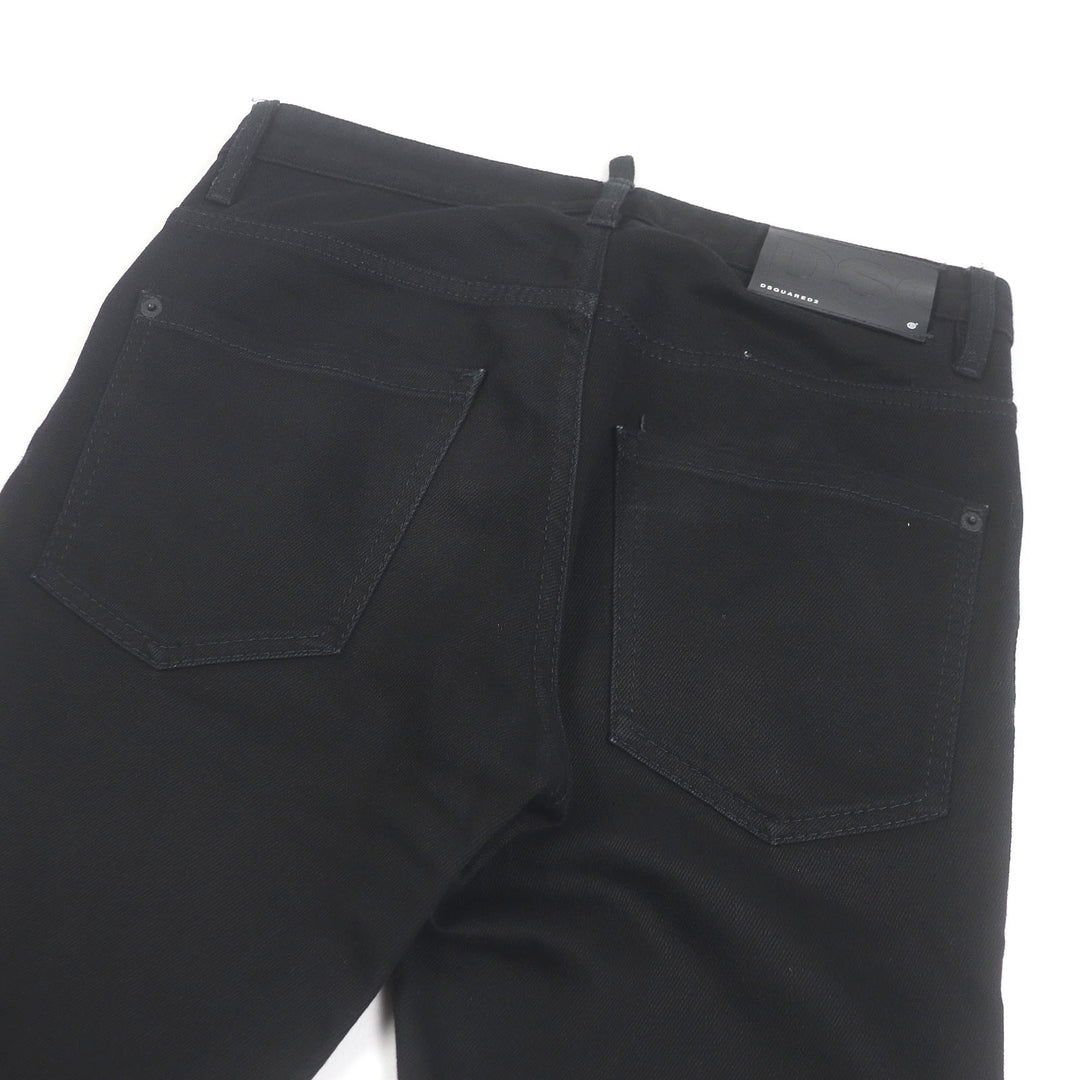 Discounted Great DSQUARED2 Pants SKATER JEAN black cotton mens 44 S74LB0780