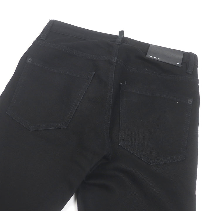 Discounted Great DSQUARED2 Pants SKATER JEAN black cotton mens 44 S74LB0780
