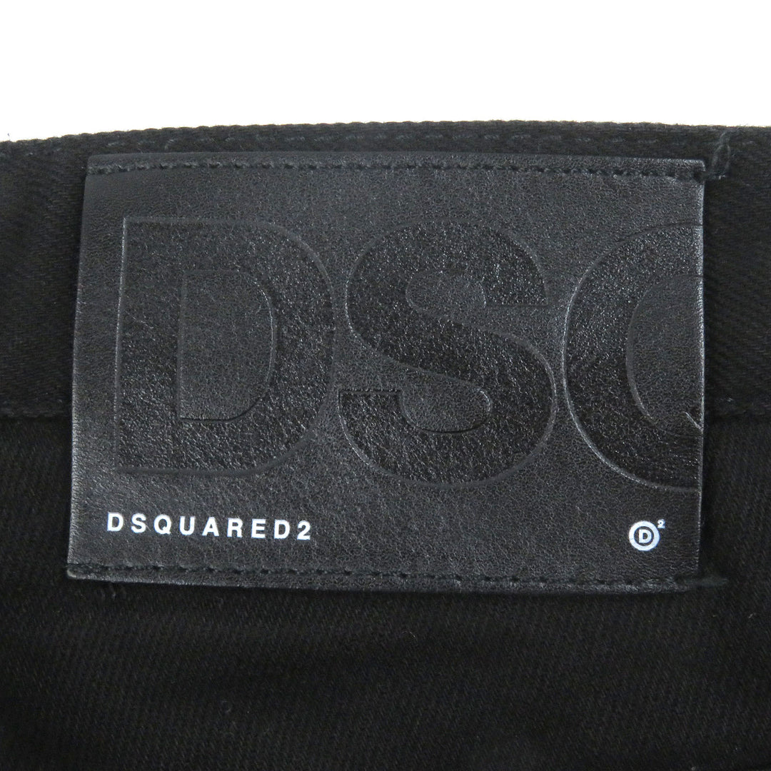 Discounted Great DSQUARED2 Pants SKATER JEAN black cotton mens 44 S74LB0780