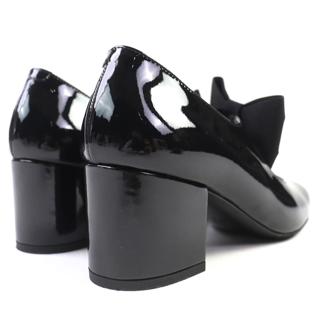 Excellent CHANEL pumps Merry Jane COCO Mark black Patent leather 36.5 G45356
