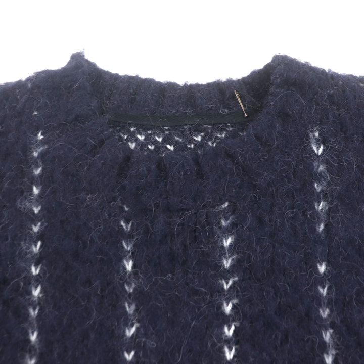 Pristine Sacai sweater Jacquard Alpaca and mohair blend Navy acrylic 4 23-03202M