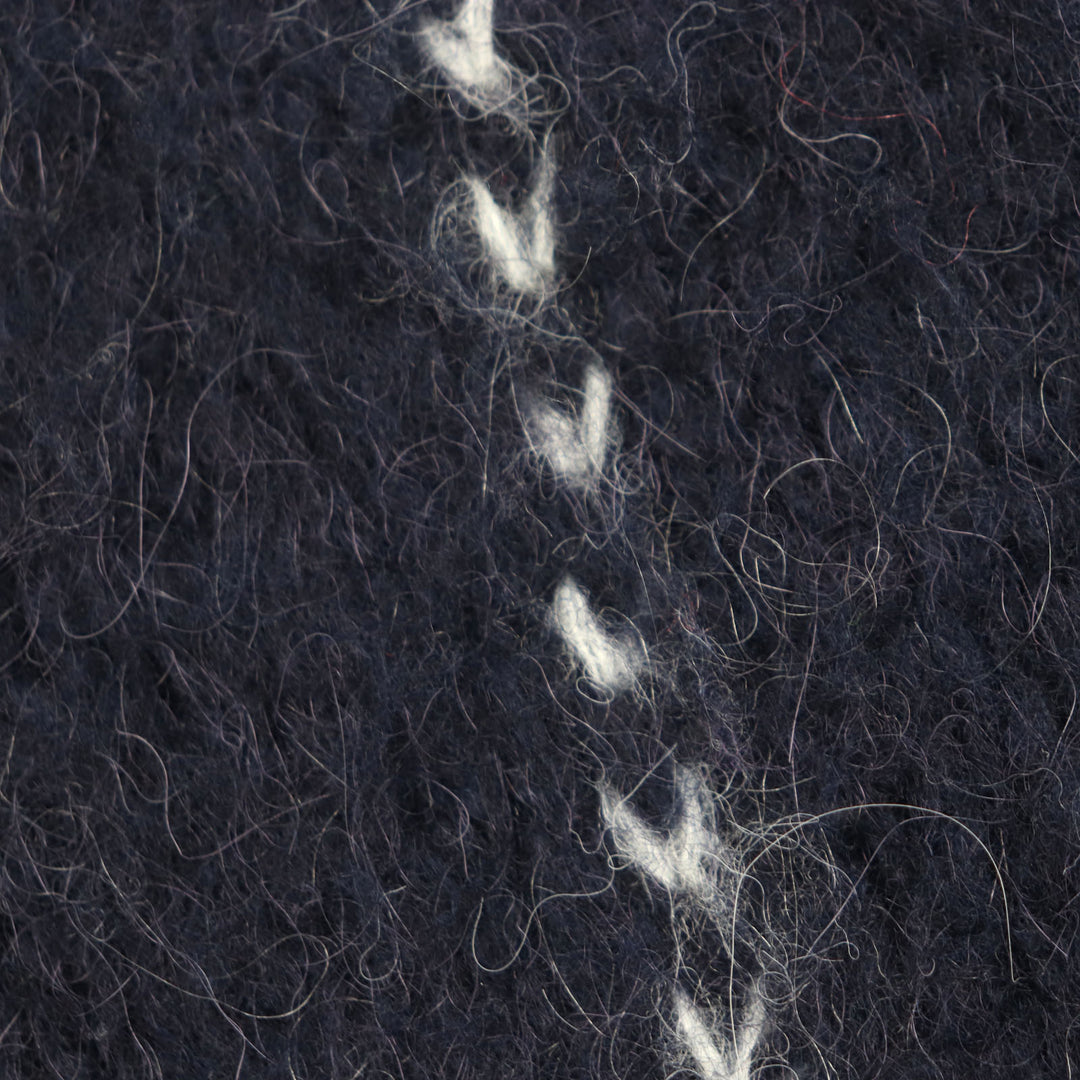 Pristine Sacai sweater Jacquard Alpaca and mohair blend Navy acrylic 4 23-03202M