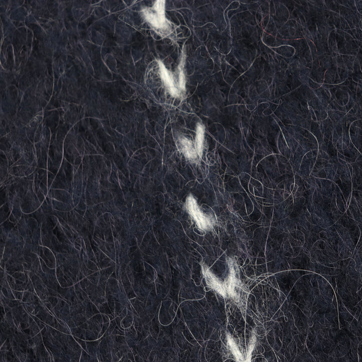 Pristine Sacai sweater Jacquard Alpaca and mohair blend Navy acrylic 4 23-03202M