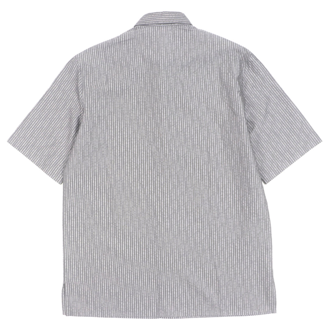 DIOR 半袖シャツ グレー シルク メンズ 37 193C545G5566 美品