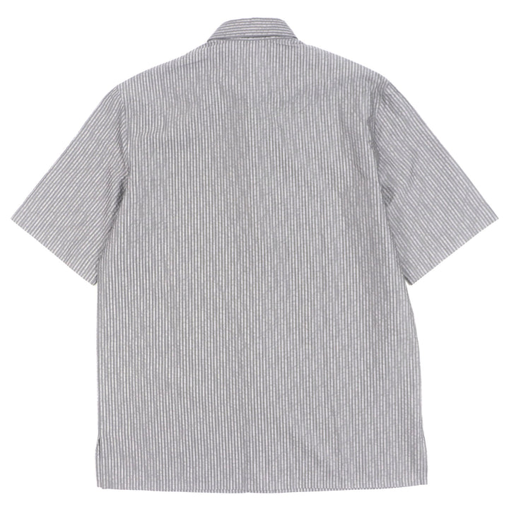 DIOR 半袖シャツ グレー シルク メンズ 37 193C545G5566 美品