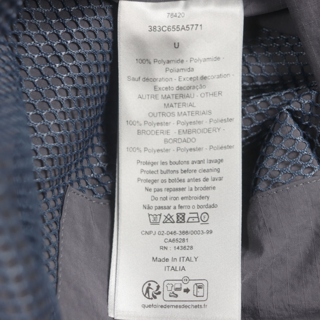 Pristine DIOR Best Asymmetrical mesh panel gray Nylon mens 383C655A5771