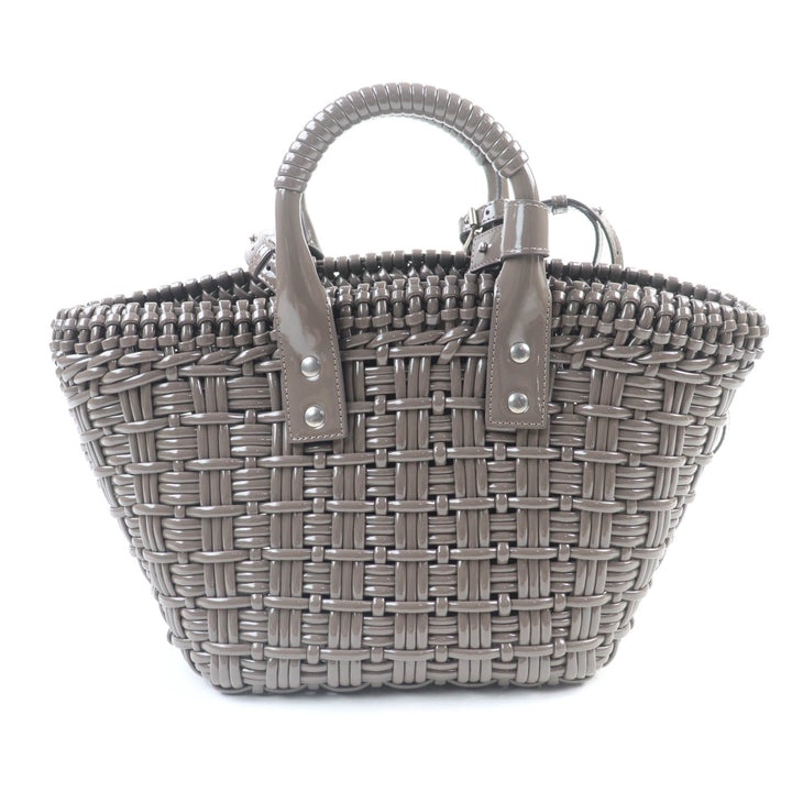 Excellent BALENCIAGA Handbag Bistro XS Gray Women 671342