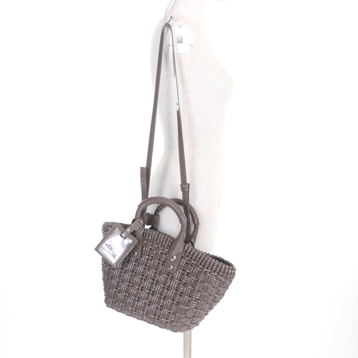Excellent BALENCIAGA Handbag Bistro XS Gray Women 671342