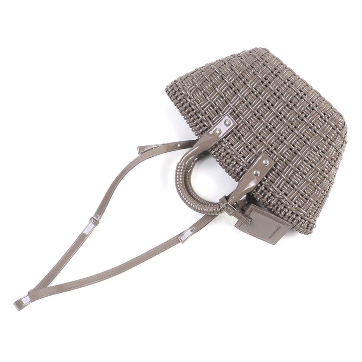 Excellent BALENCIAGA Handbag Bistro XS Gray Women 671342
